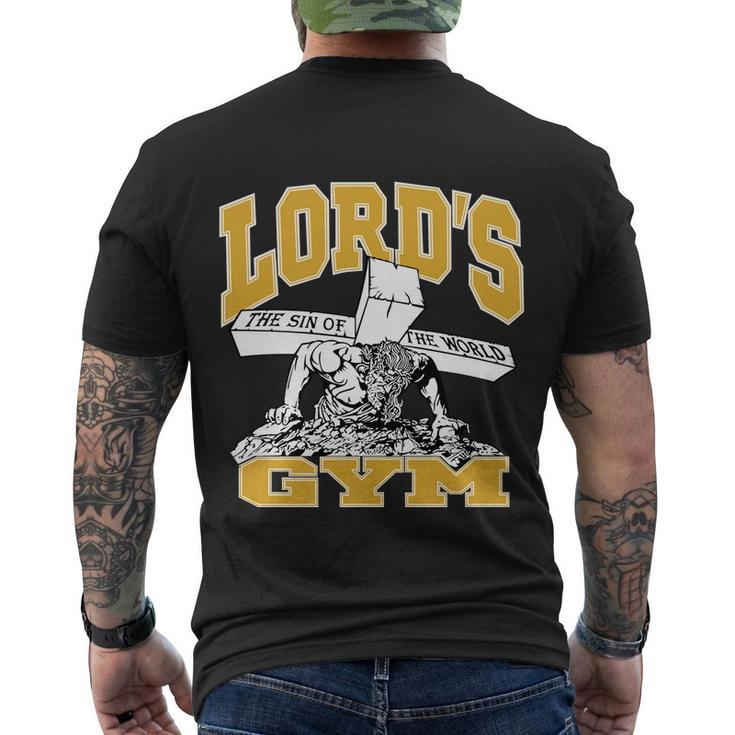 New Lords Gym Cool Graphic Design Men's Crewneck Short Sleeve Back Print T-shirt