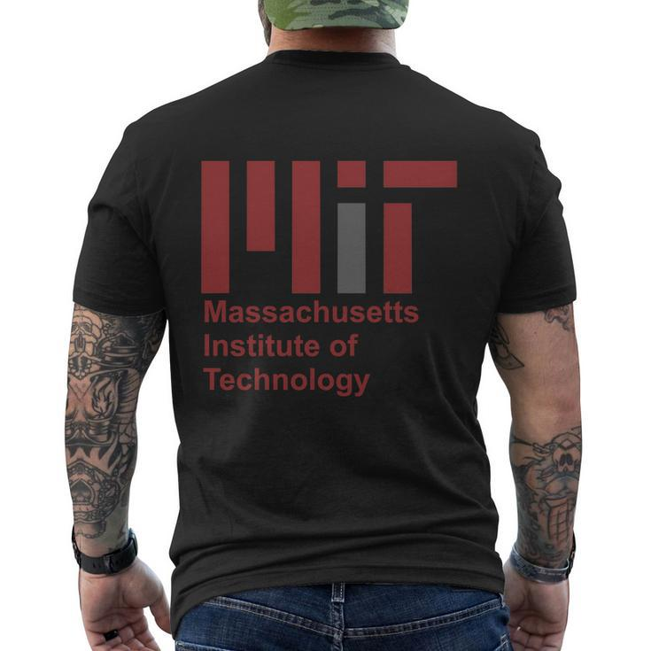 New Massachusetts Institute Of Technology Men's Crewneck Short Sleeve Back Print T-shirt