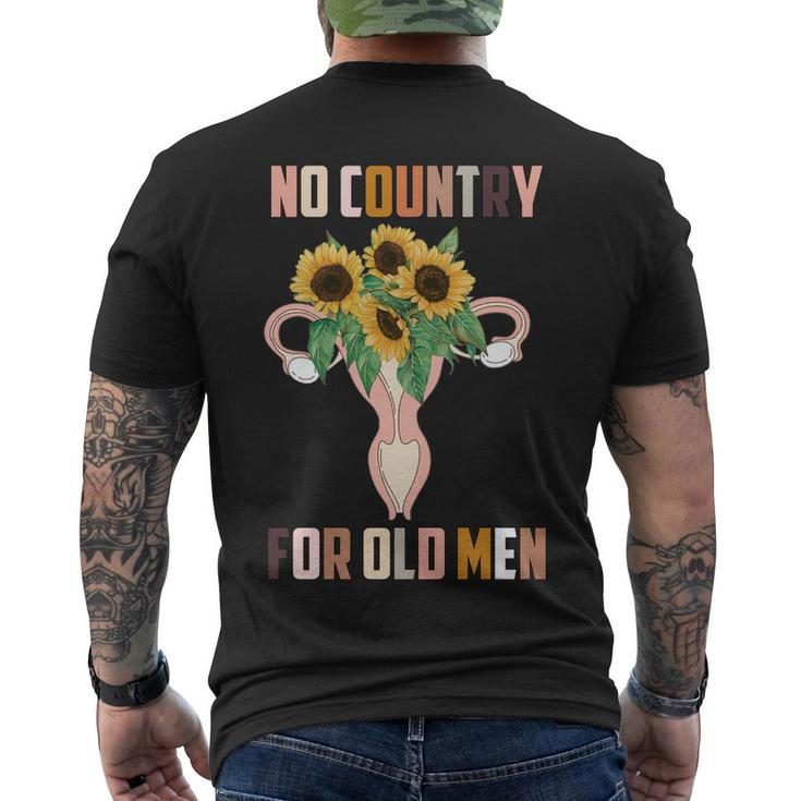 No Country For Old Men Uterus 1973 Pro Roe Pro Choice Men's Crewneck Short Sleeve Back Print T-shirt