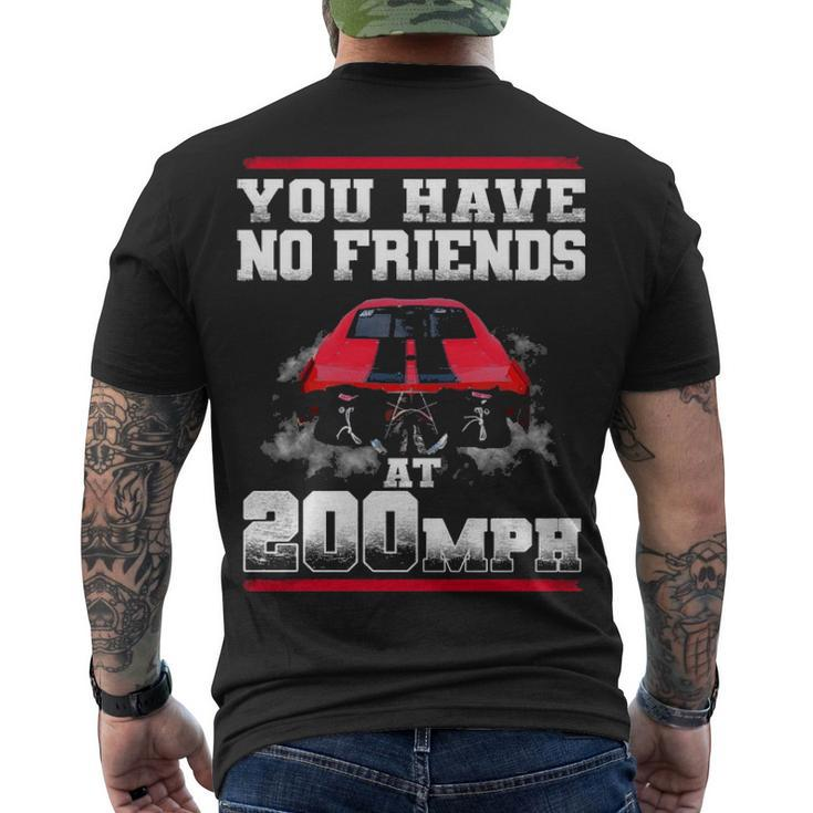 No Friends Men's Crewneck Short Sleeve Back Print T-shirt