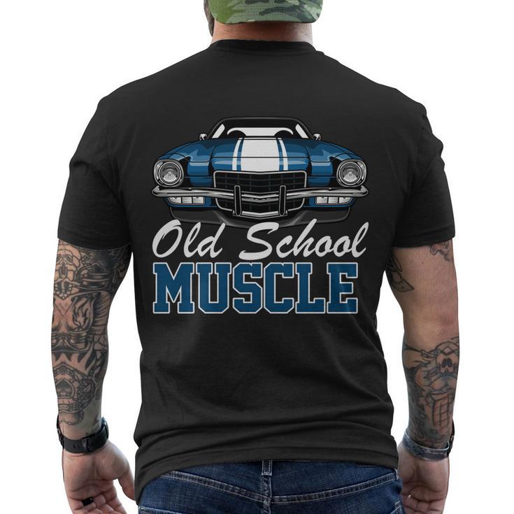 Old School Muscle Car Men's Crewneck Short Sleeve Back Print T-shirt