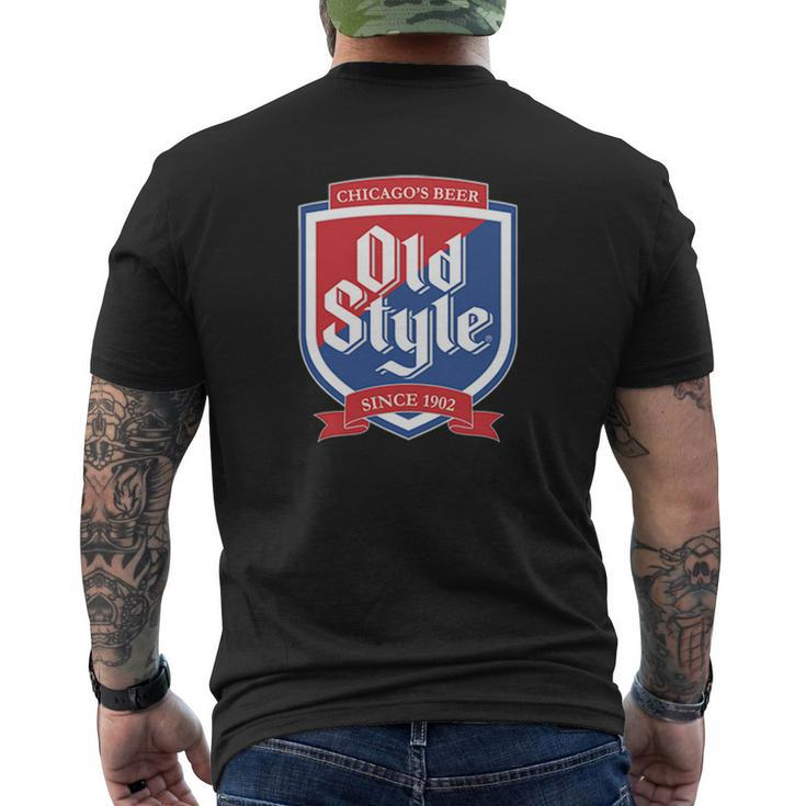 Old Style Beer Logo Chicago Tshirt Men's Crewneck Short Sleeve Back Print T-shirt