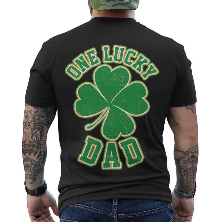 One Lucky Dad Tshirt V2 Men's Crewneck Short Sleeve Back Print T-shirt