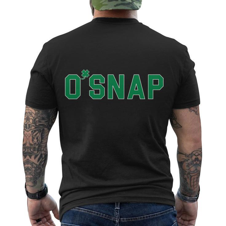 Osnap Irish St Patricks Day Clover Men's Crewneck Short Sleeve Back Print T-shirt
