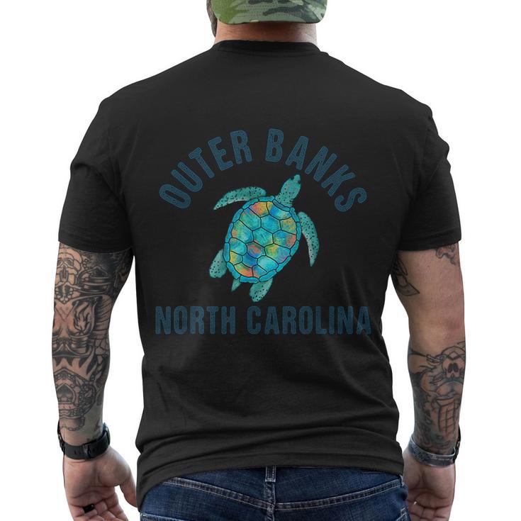 Outer Banks Nc Beach Men's Crewneck Short Sleeve Back Print T-shirt