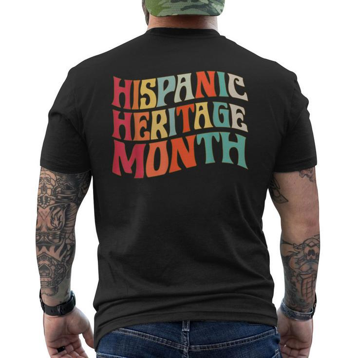 Hispanic Heritage Month 2022 National Latino Countries Flag Men's T-shirt Back Print
