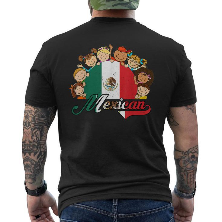 Hispanic Heritage Month Mexico Pride Mexican Flag Men's T-shirt Back Print