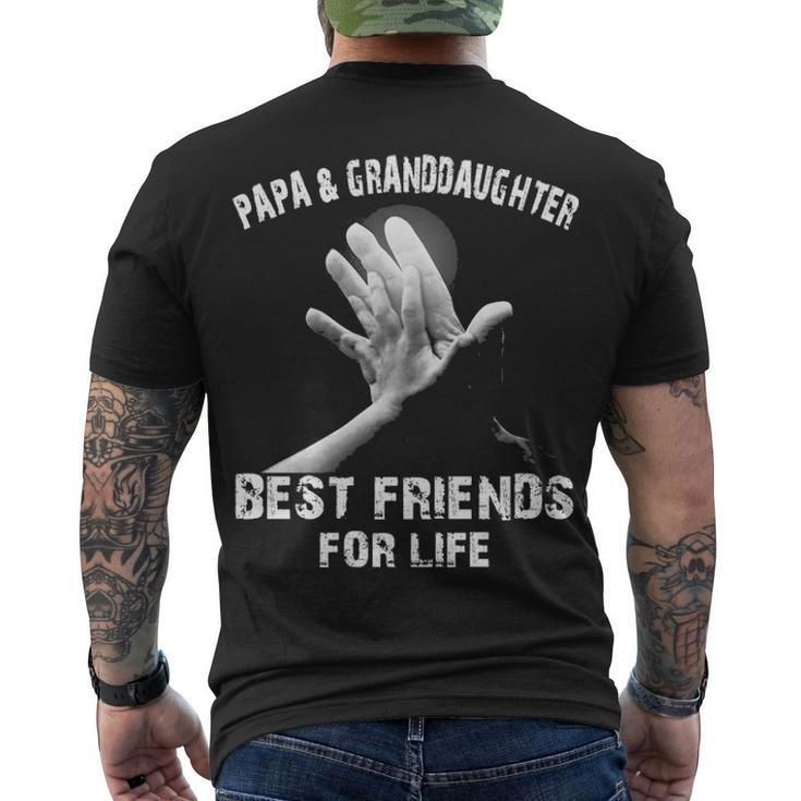 Papa & Granddaughter - Best Friends Men's Crewneck Short Sleeve Back Print T-shirt