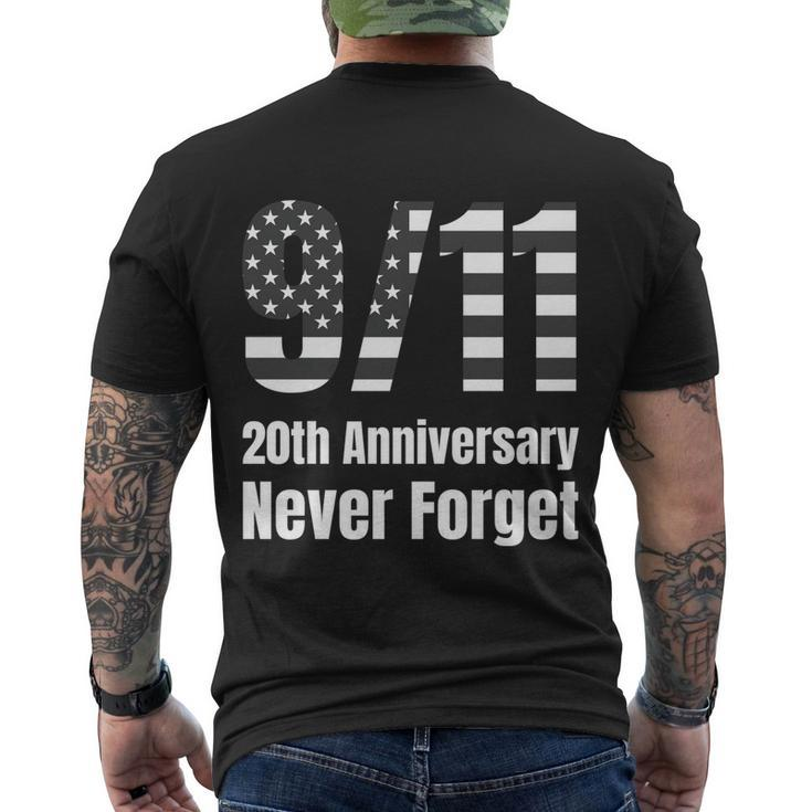 Patriot Day 911 We Will Never Forget Tshirtnever September 11Th Anniversary Men's T-shirt Back Print