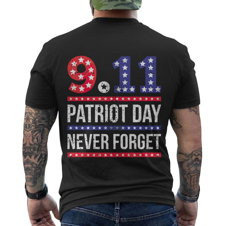 Patriot Day 911 We Will Never Forget Tshirtnever September 11Th Anniversary V2 Men's T-shirt Back Print
