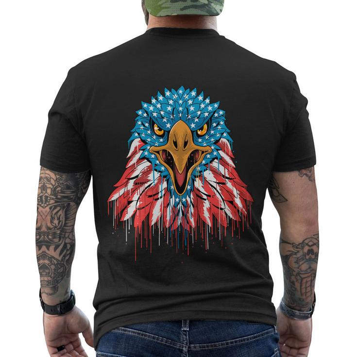 Patriotic Eagle Mullet Usa American Flag 4Th Of July Cute Gift Men's Crewneck Short Sleeve Back Print T-shirt