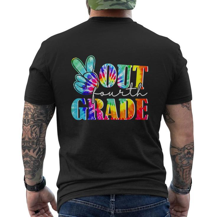 Peace Out 4Th Grade Class Of 2022 Graduation V2 Men's Crewneck Short Sleeve Back Print T-shirt