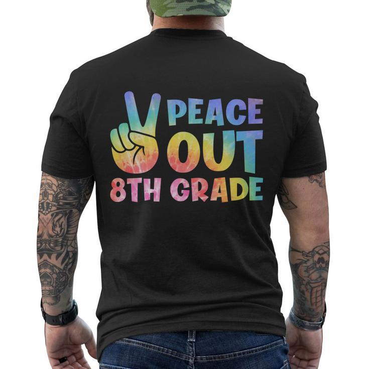 Peace Out 8Th Grade 2022 Graduate Happy Last Day Of School Gift V2 Men's Crewneck Short Sleeve Back Print T-shirt