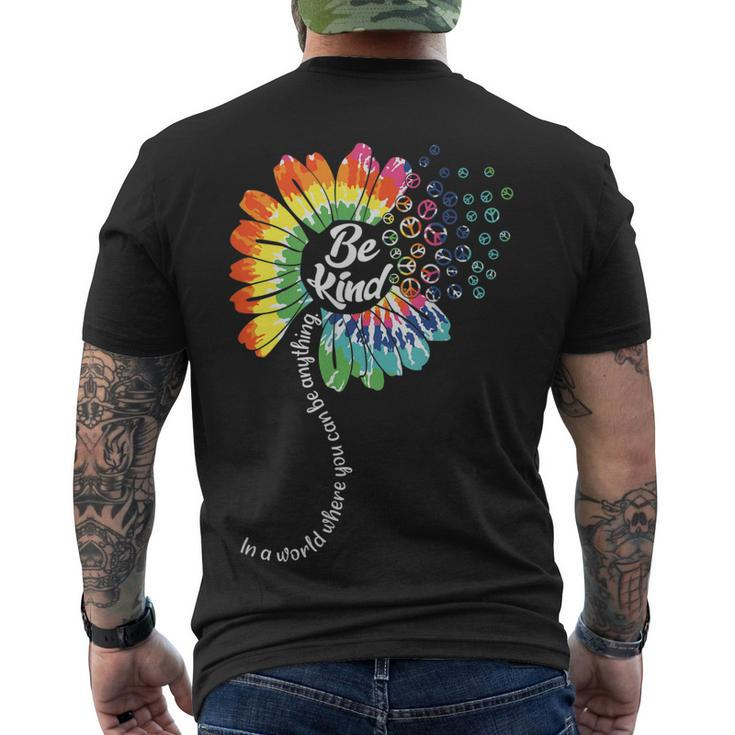 Peace Sign Love 60S 70S Tie Dye Hippie Halloween Costume V4 Men's T-shirt Back Print