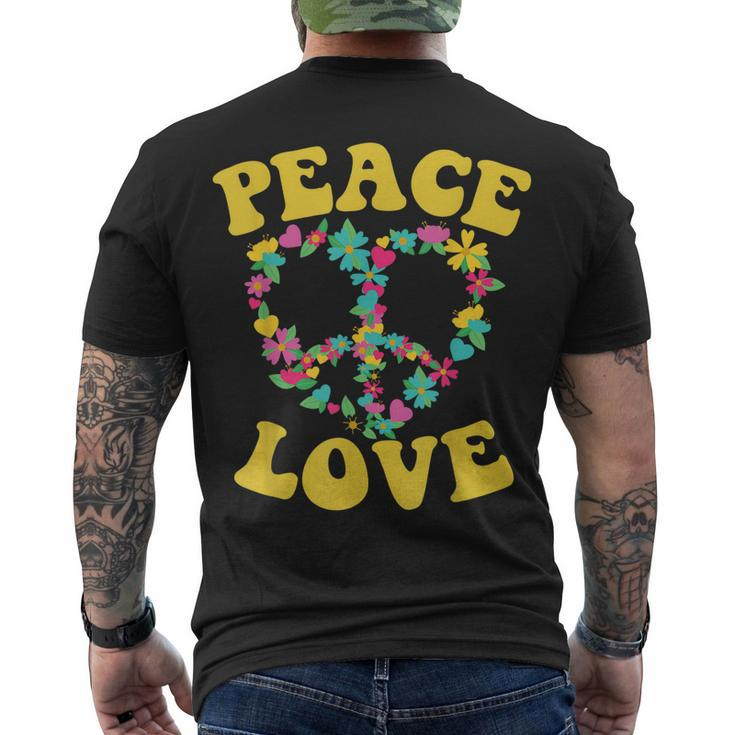 Peace Sign Love 60S 70S Tie Dye Hippie Halloween Costume V7 Men's T-shirt Back Print