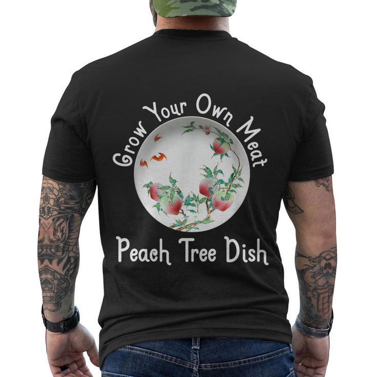 Peach Tree Dish Men's Crewneck Short Sleeve Back Print T-shirt