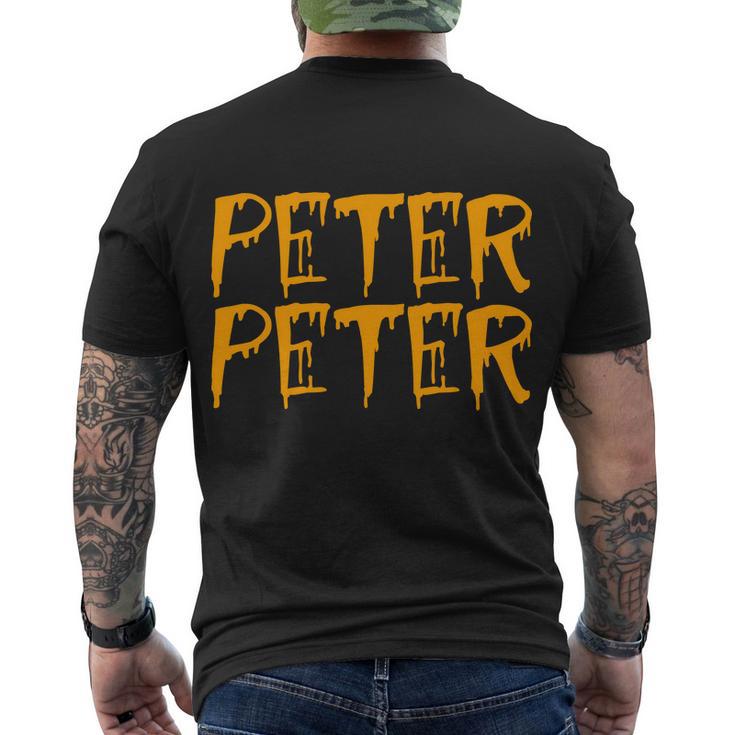 Peter Peter Pumpkin Eater Couples Halloween Costume Tshirt Men's Crewneck Short Sleeve Back Print T-shirt