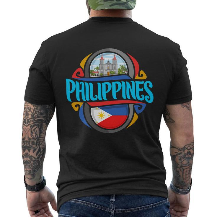 Philippines V2 Men's Crewneck Short Sleeve Back Print T-shirt