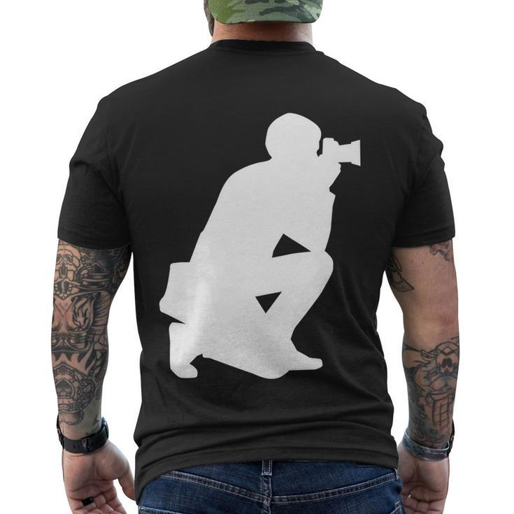 Photographer Gift V3 Men's Crewneck Short Sleeve Back Print T-shirt