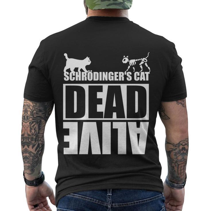 Physicists Scientists Schrödingers Katze Gift V2 Men's Crewneck Short Sleeve Back Print T-shirt