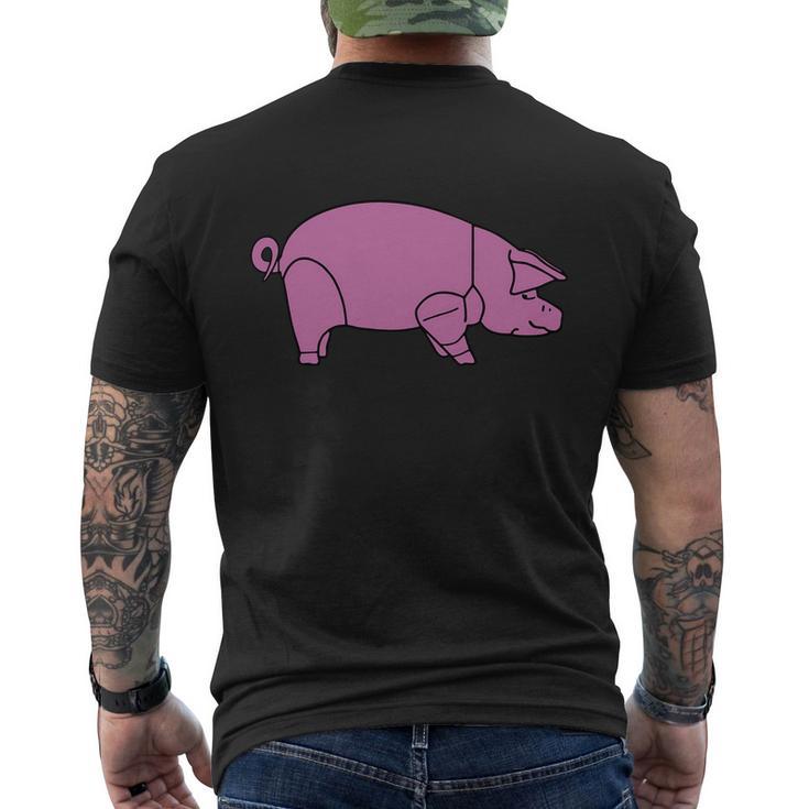 Pig As Worn By Dave Gilmour Tshirt Men's Crewneck Short Sleeve Back Print T-shirt