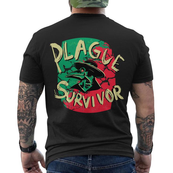 Plague Survivor Men's Crewneck Short Sleeve Back Print T-shirt