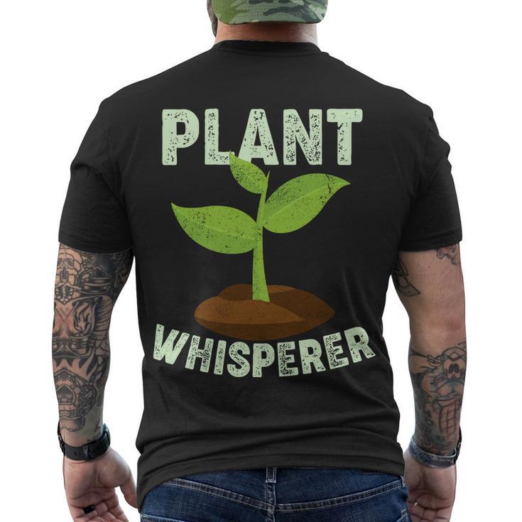 Plant Whisperer Garden Plant Lover Men's Crewneck Short Sleeve Back Print T-shirt