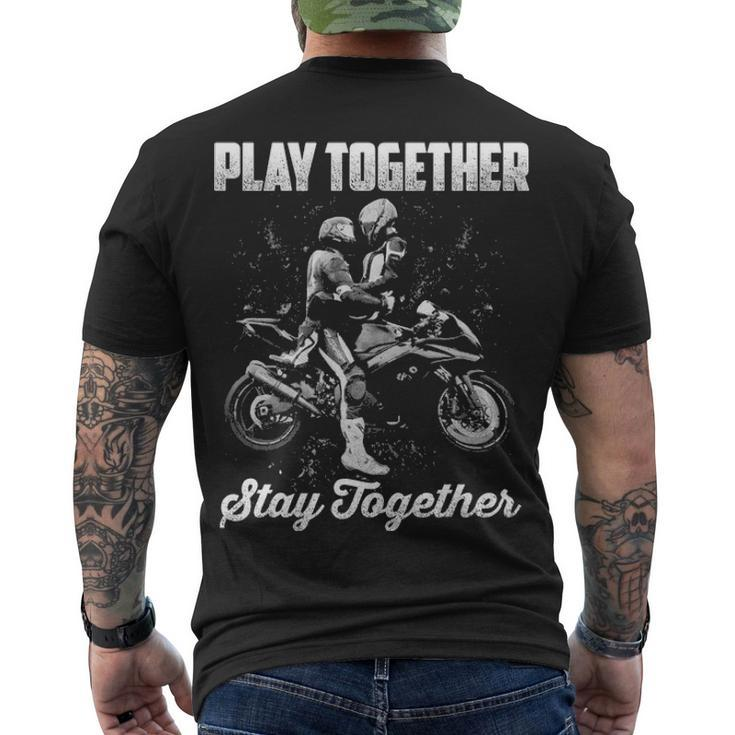 Play Together - Stay Together Men's Crewneck Short Sleeve Back Print T-shirt