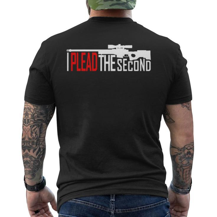 I Plead The Second 2Nd Amendment Republican Gun Rights Men's Back Print T-shirt