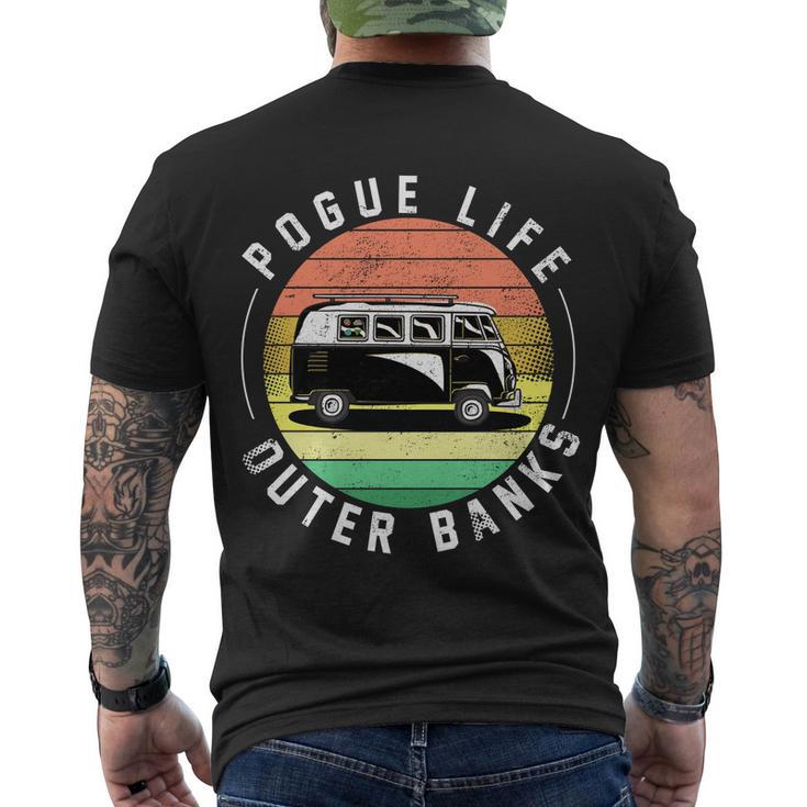 Pogue Life Retro Hippy Bus Tshirt Men's Crewneck Short Sleeve Back Print T-shirt