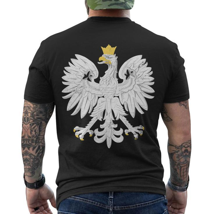 Poland Pride Vintage Eagle Tshirt Men's Crewneck Short Sleeve Back Print T-shirt