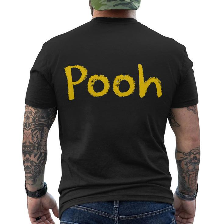 Pooh Halloween Costume Men's Crewneck Short Sleeve Back Print T-shirt