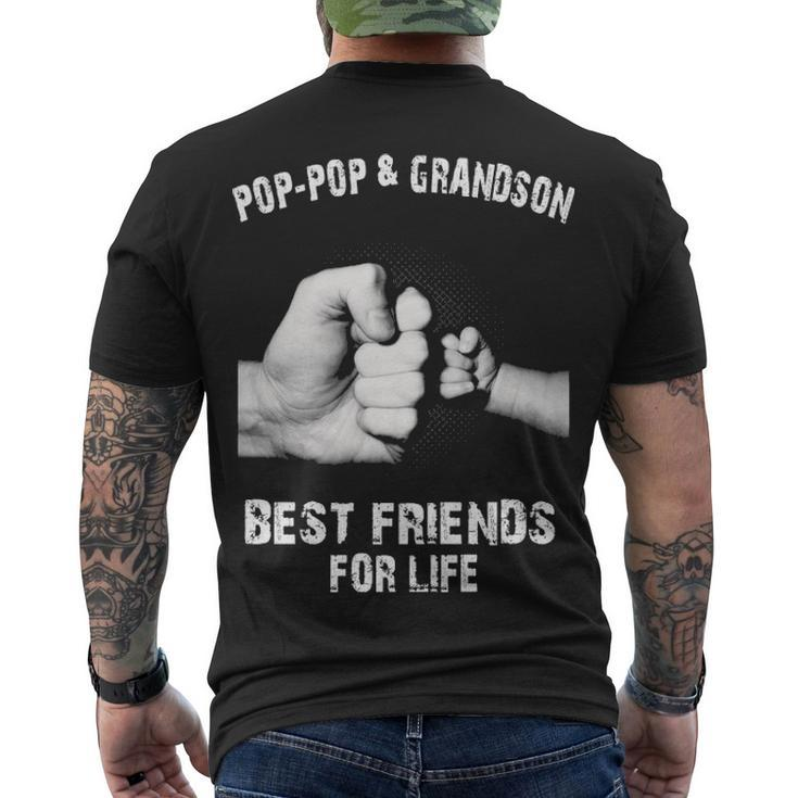 Pop-Pop & Grandson - Best Friends Men's Crewneck Short Sleeve Back Print T-shirt