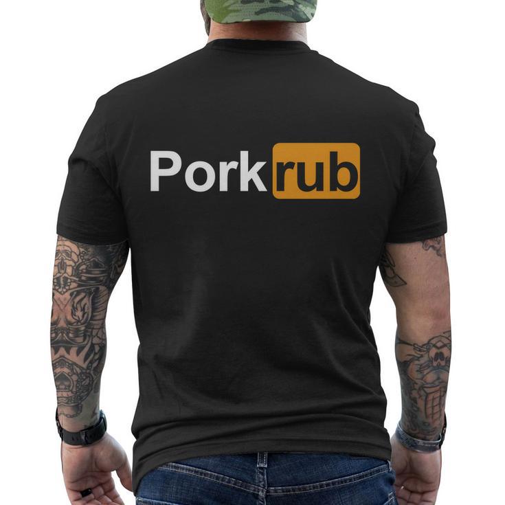 Porkrub Funny Pork Rub Tshirt Men's Crewneck Short Sleeve Back Print T-shirt