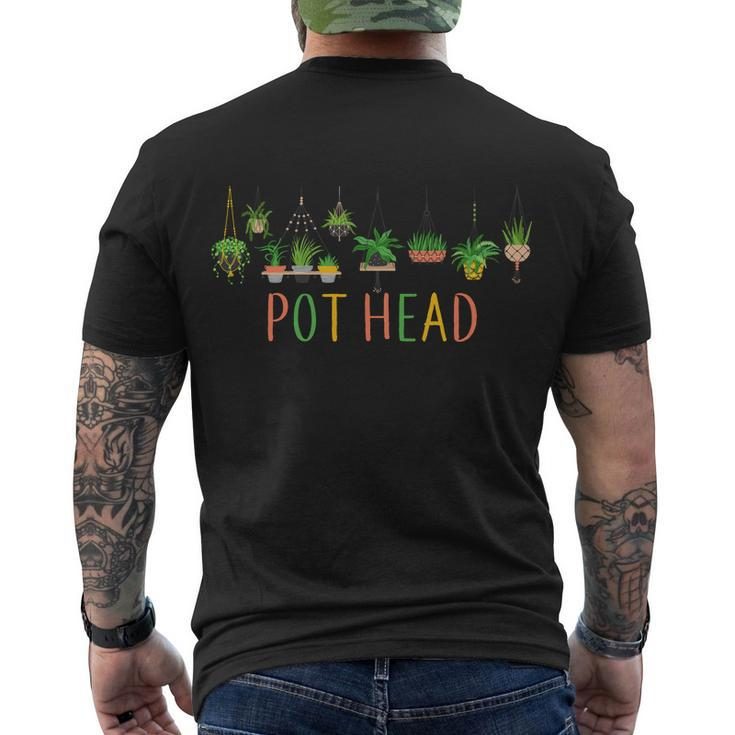 Pot Head For Plant Lovers Tshirt Men's Crewneck Short Sleeve Back Print T-shirt