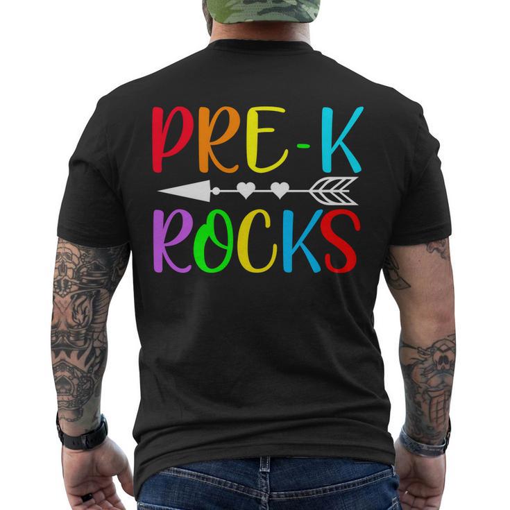 Prek Rocks Men's Crewneck Short Sleeve Back Print T-shirt