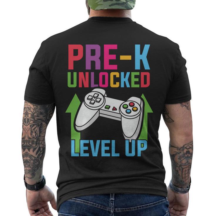 Prek Unlocked Level Up Game Back To School Men's Crewneck Short Sleeve Back Print T-shirt