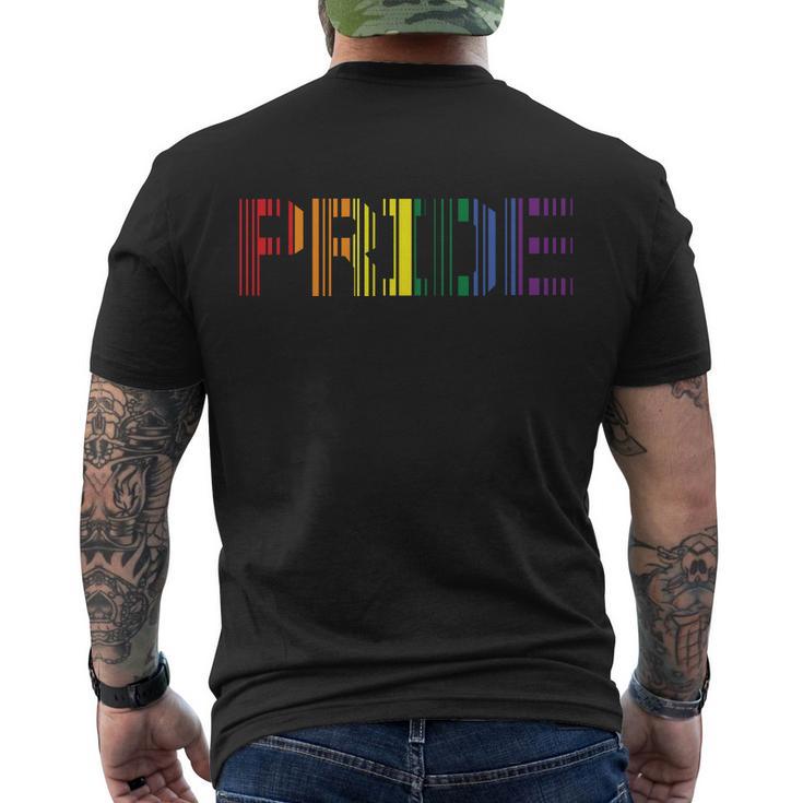 Pride Lgbt Gay Pride Lesbian Bisexual Ally Quote Men's Crewneck Short Sleeve Back Print T-shirt