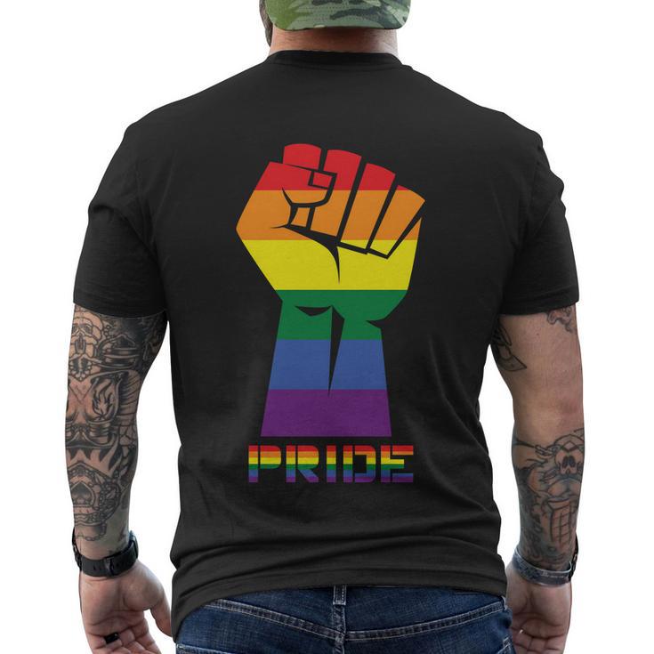 Pride Lgbt Gay Pride Lesbian Bisexual Ally Quote V2 Men's Crewneck Short Sleeve Back Print T-shirt