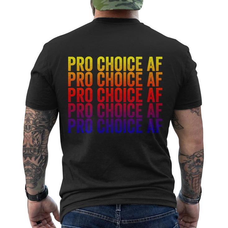 Pro Choice Af Reproductive Rights Cool Gift V2 Men's Crewneck Short Sleeve Back Print T-shirt