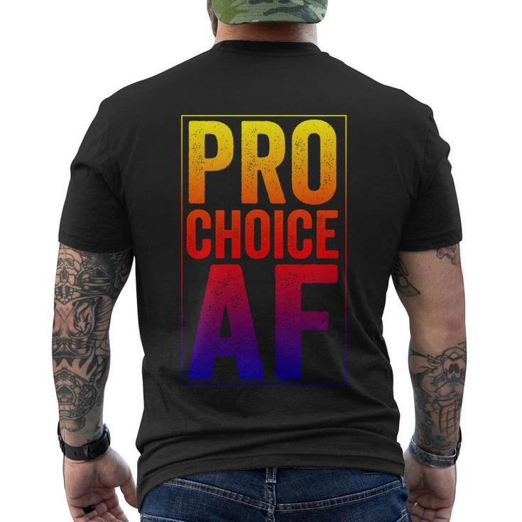 Pro Choice Af Reproductive Rights Cool Gift V3 Men's Crewneck Short Sleeve Back Print T-shirt