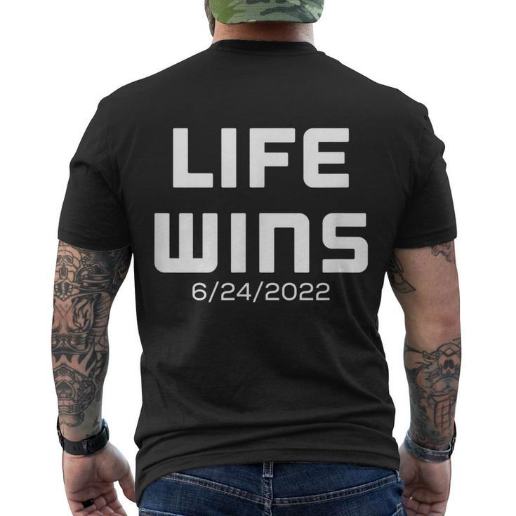 Pro Life Movement Right To Life Pro Life Advocate Victory V3 Men's Crewneck Short Sleeve Back Print T-shirt