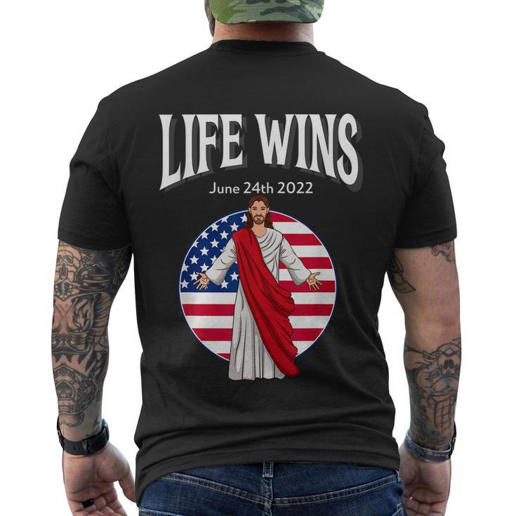 Pro Life Movement Right To Life Pro Life Advocate Victory V5 Men's Crewneck Short Sleeve Back Print T-shirt