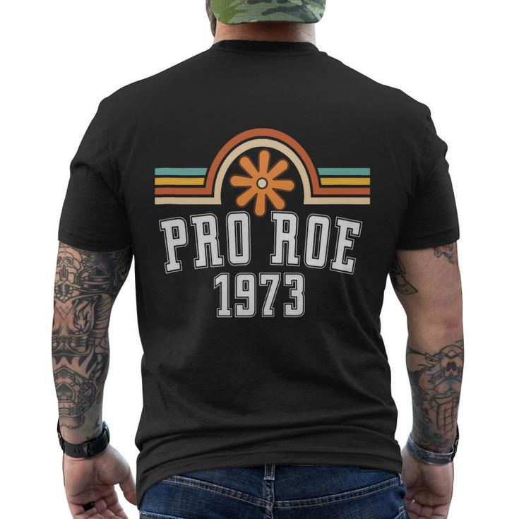 Pro Roe 1973 Rainbow Womens Rights Men's Crewneck Short Sleeve Back Print T-shirt