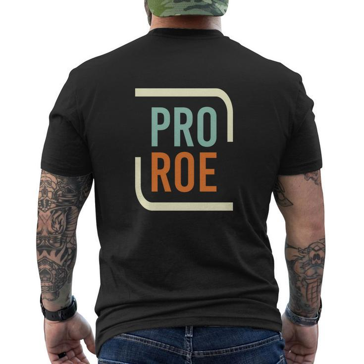 Pro Roe Pro Choice Feminist 1973 Womens Rights Men's Crewneck Short Sleeve Back Print T-shirt