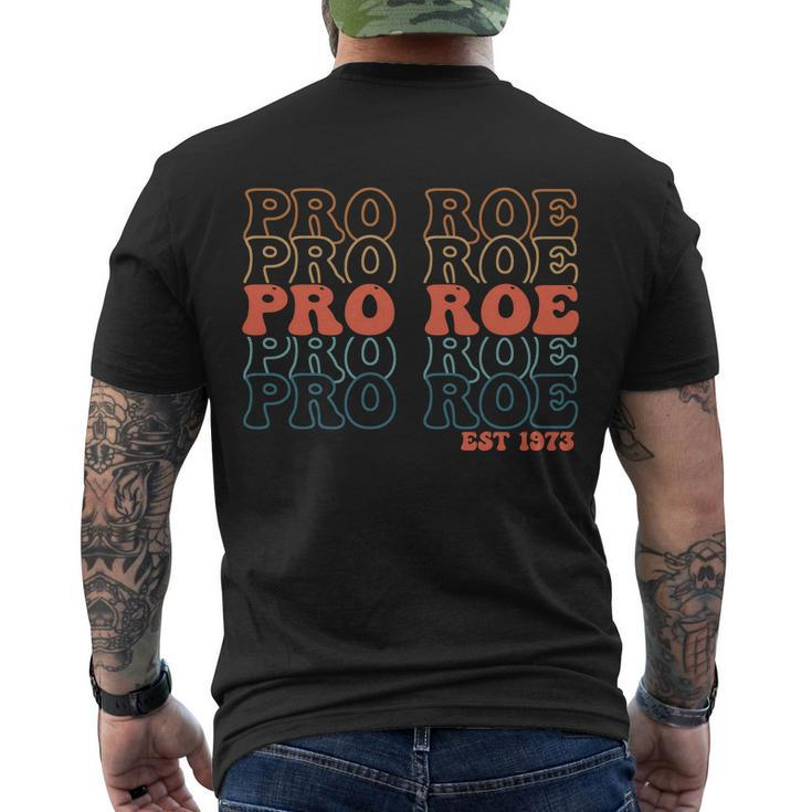 Pro Roe Vintage Est 1973 Roe V Wade Men's Crewneck Short Sleeve Back Print T-shirt