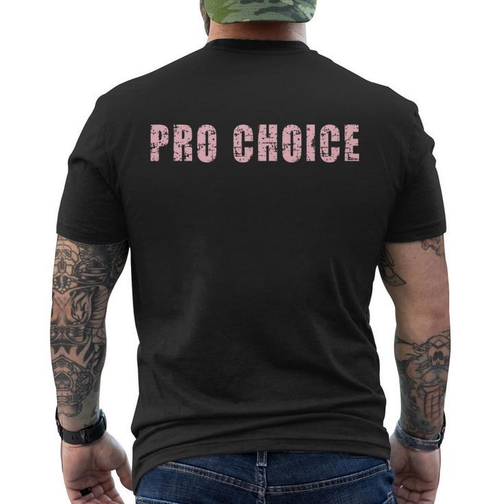 Prochoice My Body My Choice Reproductive Rights Men's Crewneck Short Sleeve Back Print T-shirt