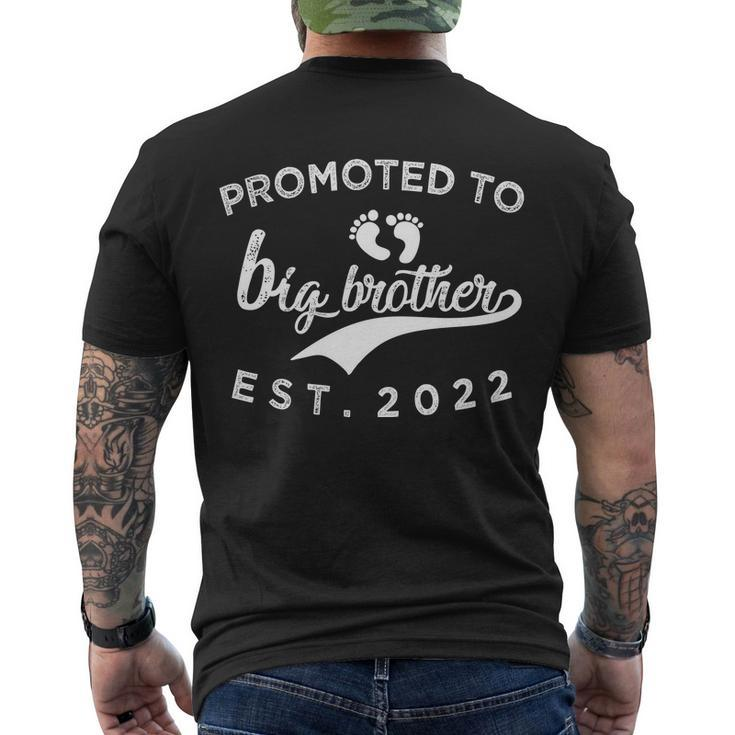 Promoted To Big Brother  Men's Crewneck Short Sleeve Back Print T-shirt