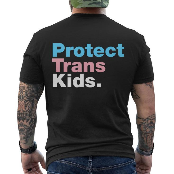 Protect Trans Kids V3 Men's Crewneck Short Sleeve Back Print T-shirt
