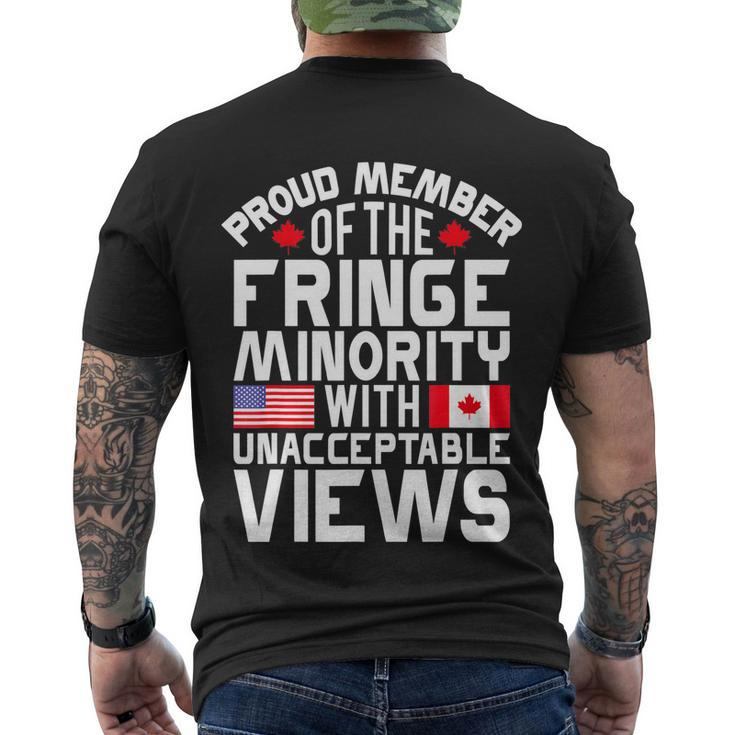 Proud Fringe Minority Member With Unacceptable Views Men's Crewneck Short Sleeve Back Print T-shirt